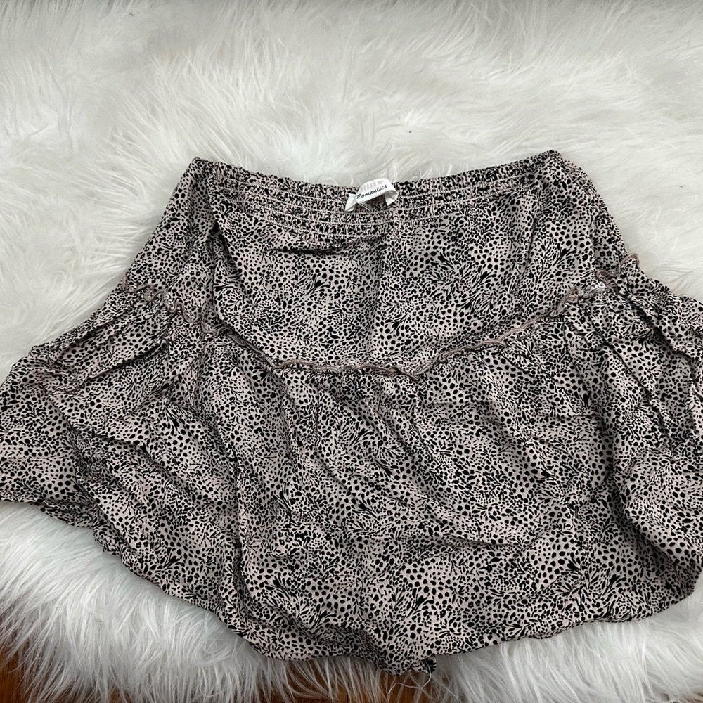 URBAN Romantics Black and White Mini Skirt